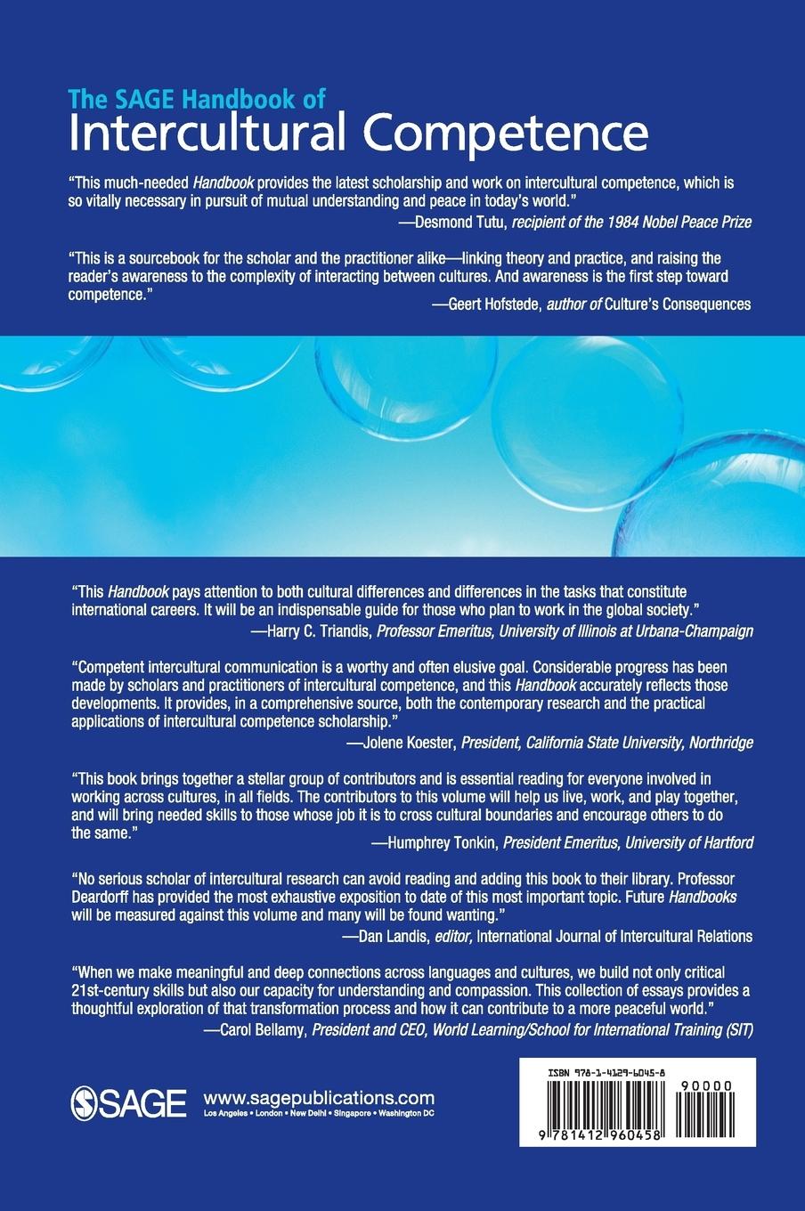 Rückseitencover The SAGE Handbook of Intercultural Competence