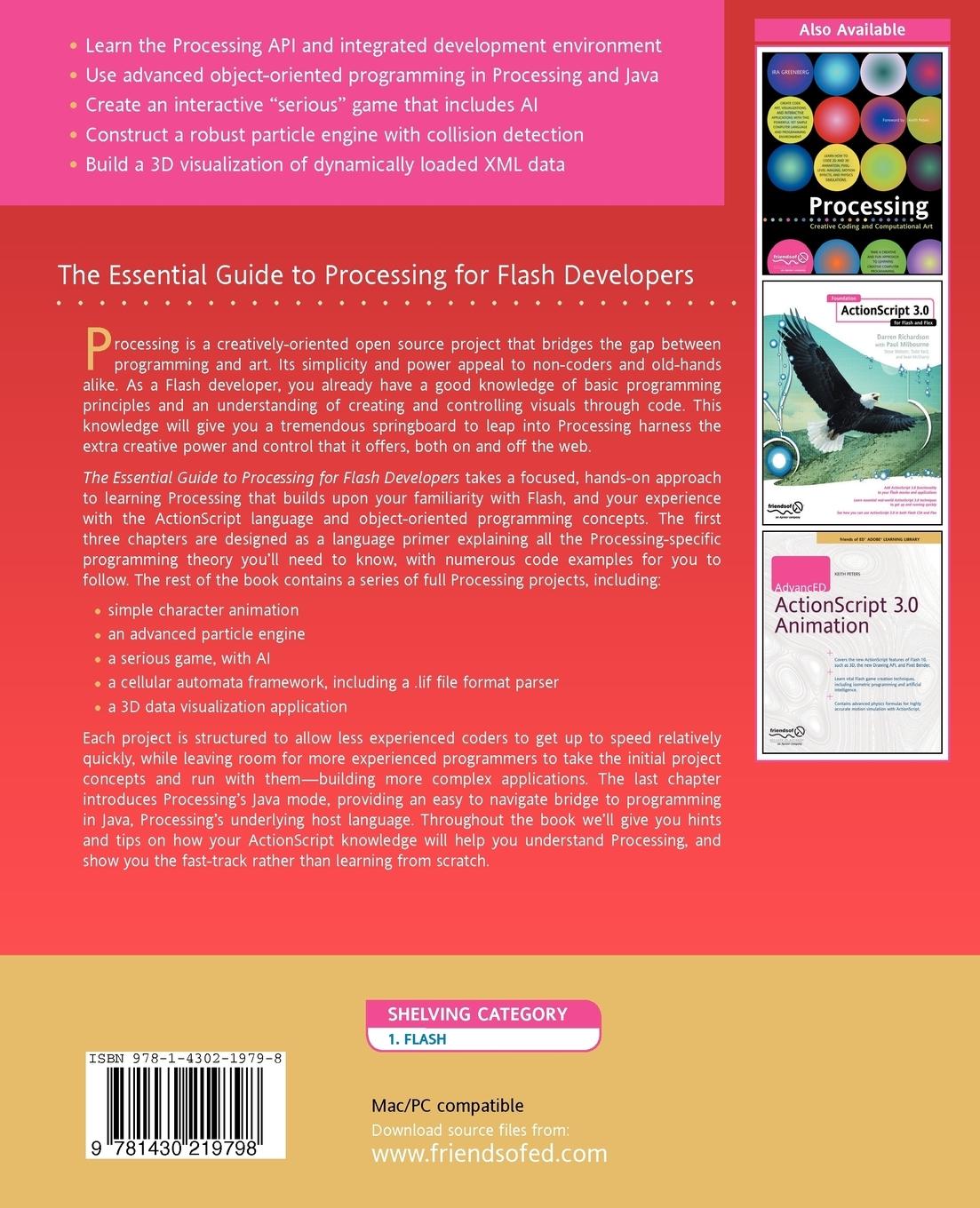 Rückseitencover The Essential Guide to Processing for Flash Developers