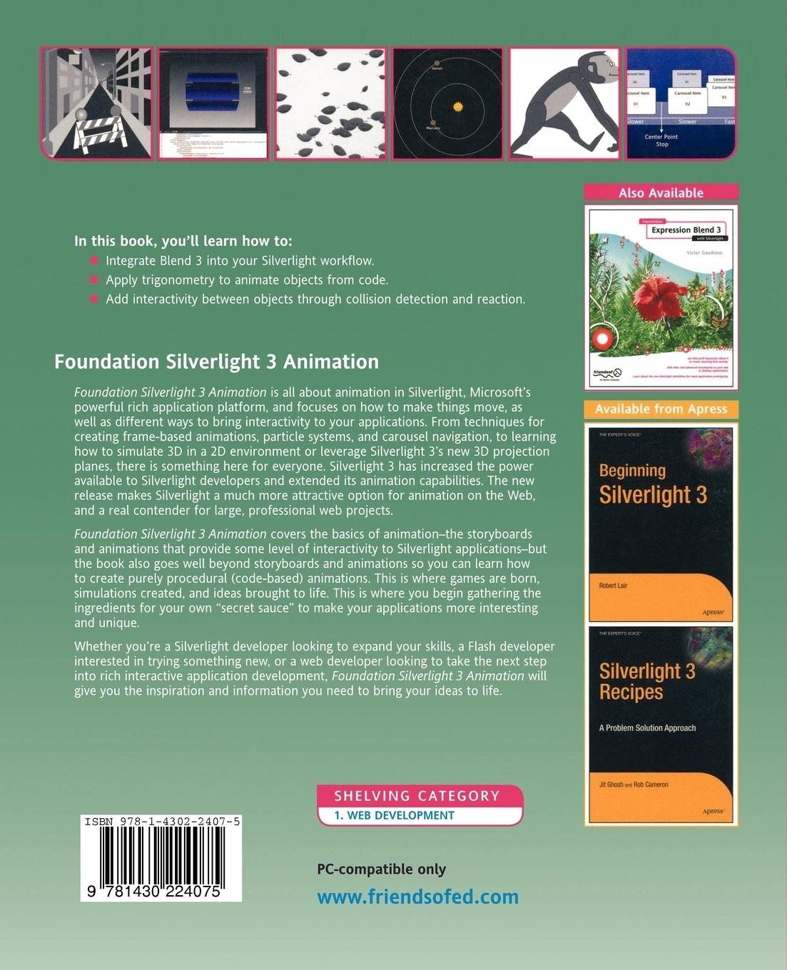 Rückseitencover Foundation Silverlight 3 Animation