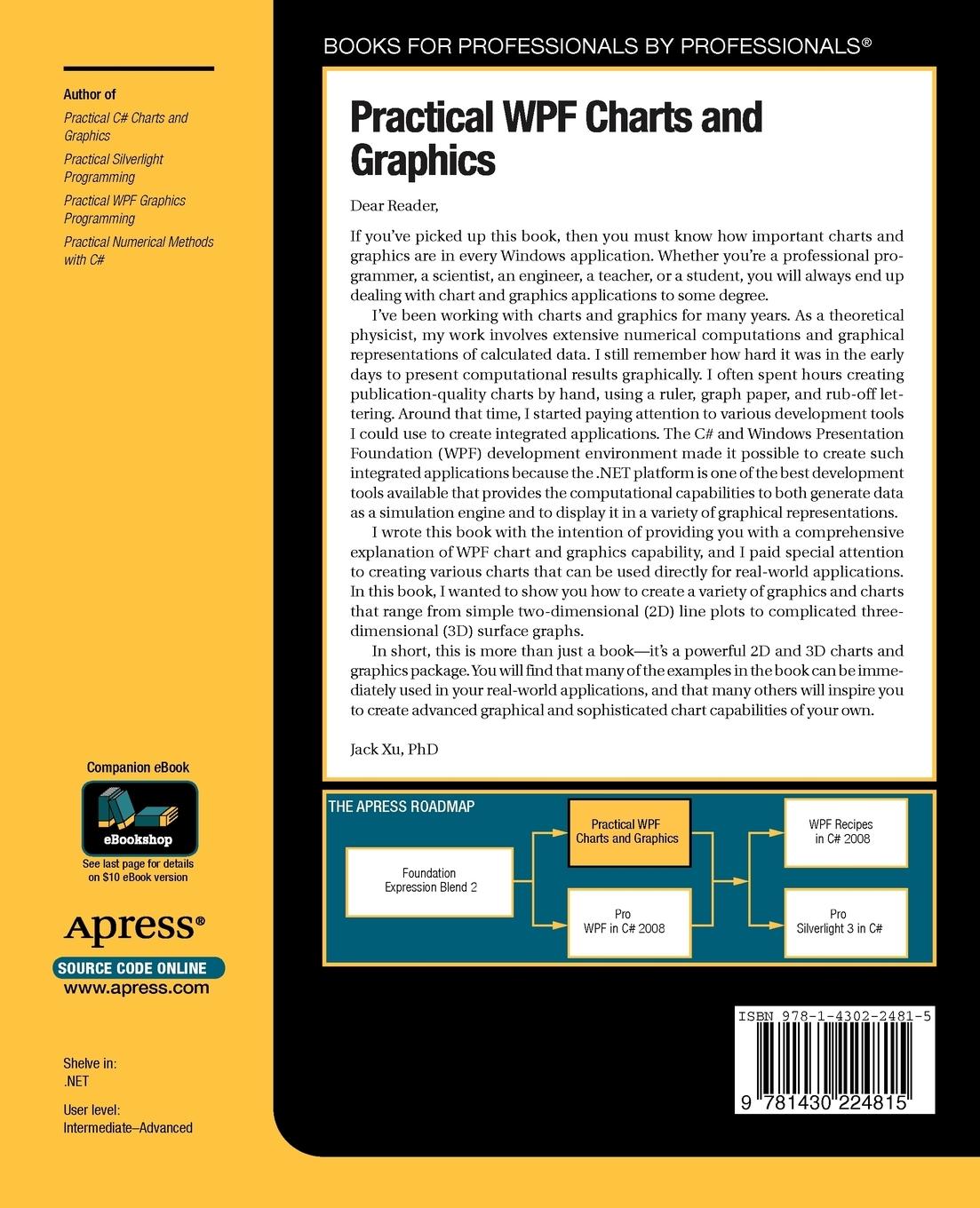 Rückseitencover Practical WPF Charts and Graphics