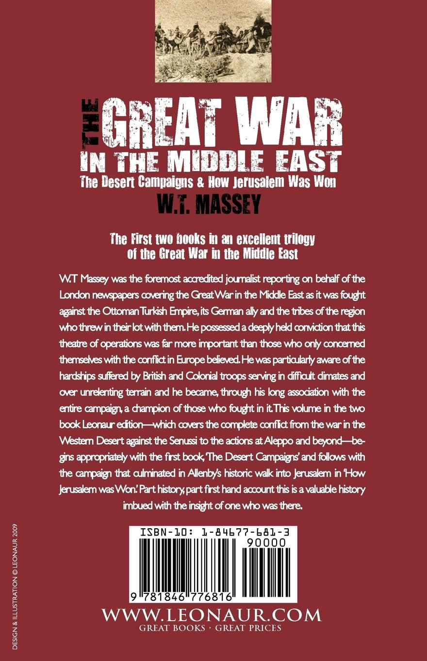 Rückseitencover The Great War in the Middle East