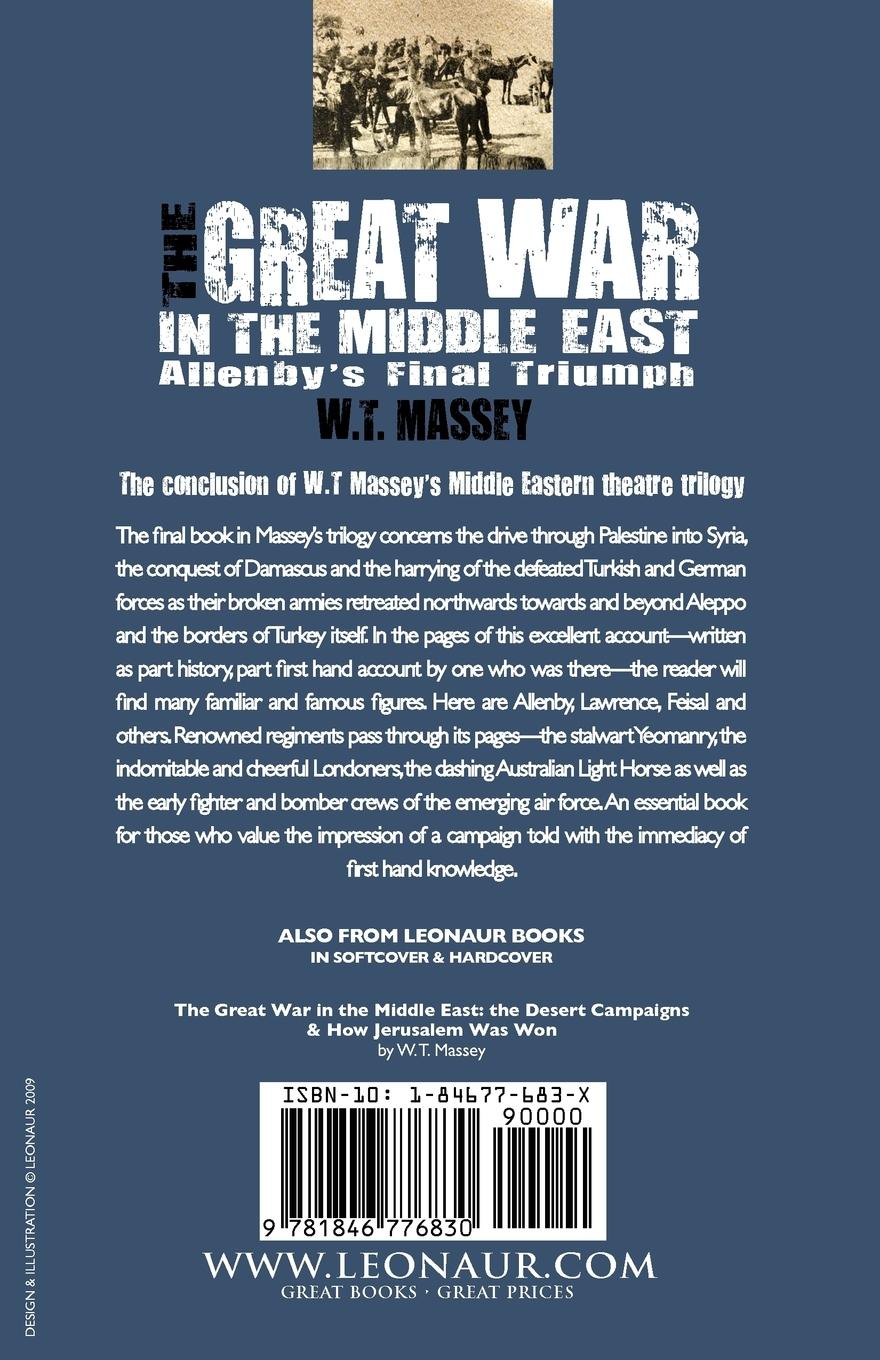 Rückseitencover The Great War in the Middle East