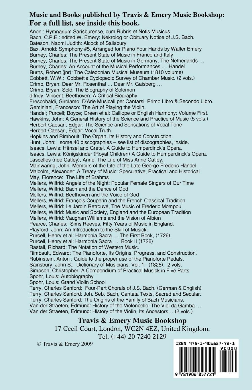 Rückseitencover Hymnarium Sarisburiense, cum Rubricis et Notis Musicis. ... Hymni et Rubricae. (Facsimile 1851).