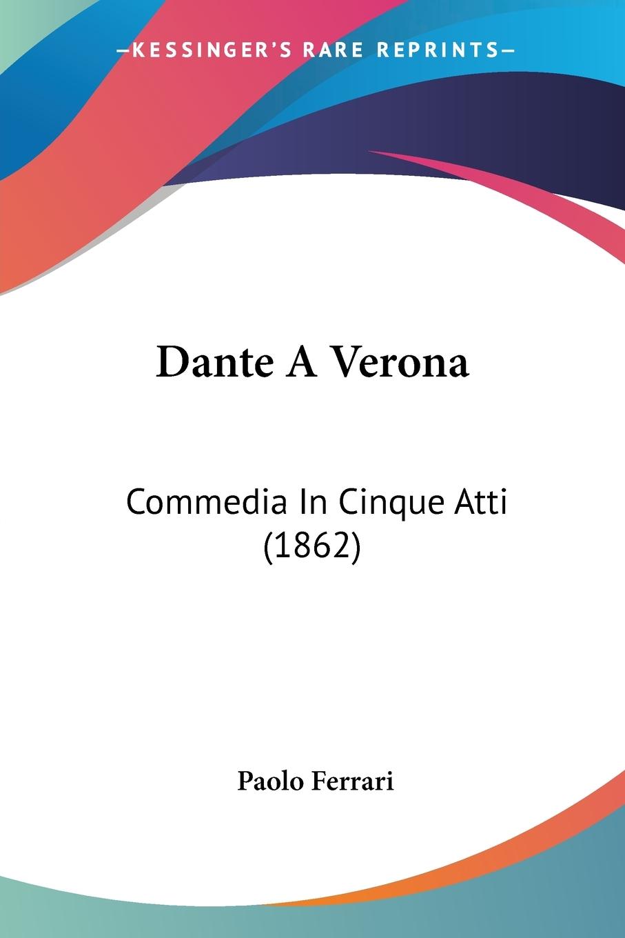 Vorderes Coverbild Dante A Verona