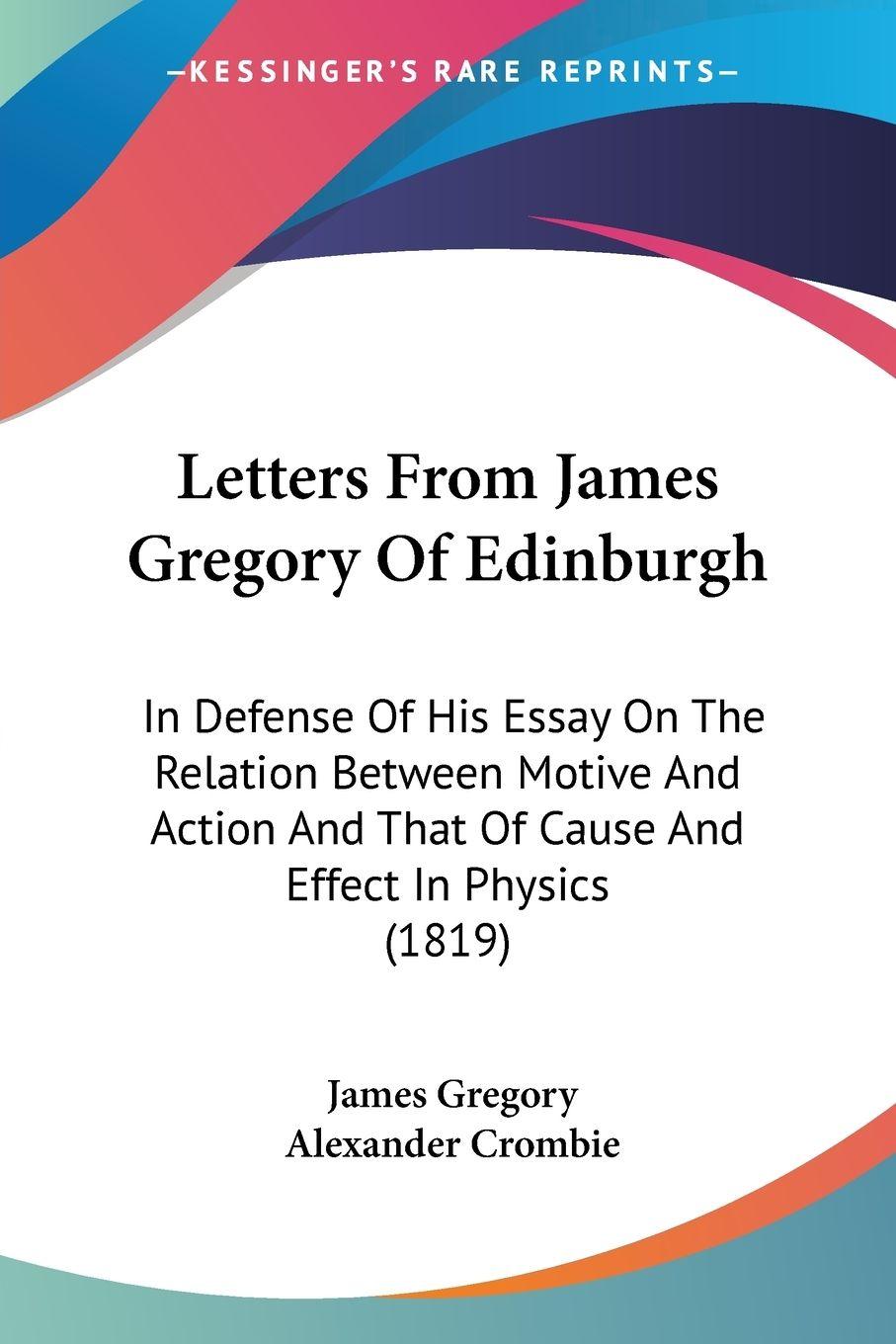 Vorderes Coverbild Letters From James Gregory Of Edinburgh