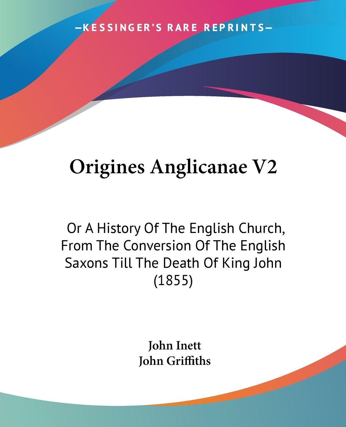 Vorderes Coverbild Origines Anglicanae V2