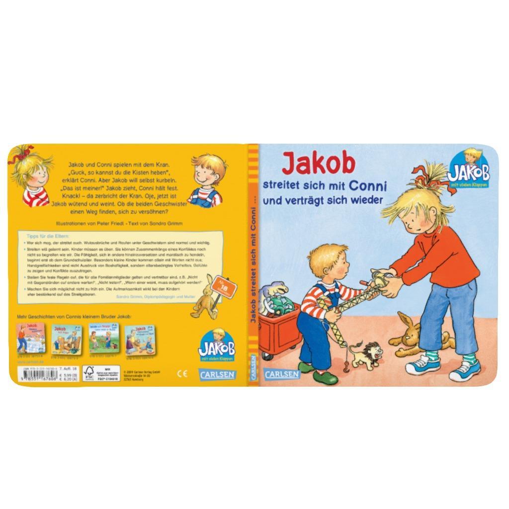 Beispielinhalt (Bild) Jakob-Bücher: Jakob streitet sich mit Conni und verträgt sich wieder