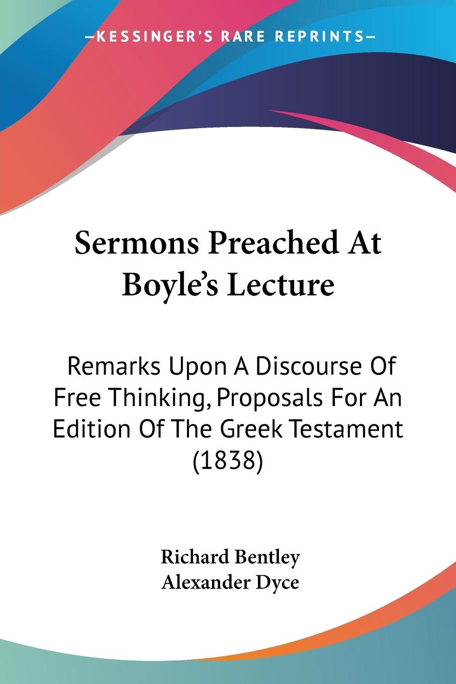 Vorderes Coverbild Sermons Preached At Boyle's Lecture