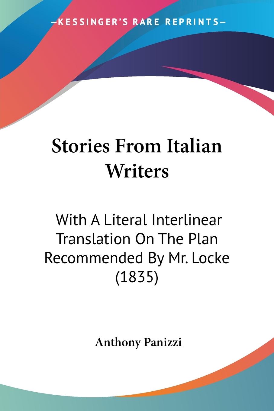 Vorderes Coverbild Stories From Italian Writers