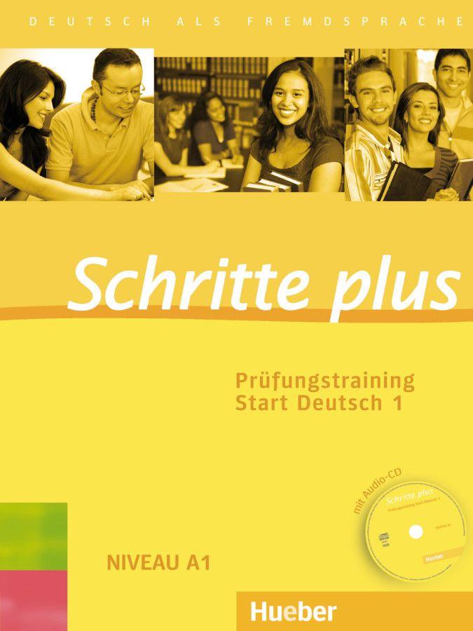 Vorderes Coverbild Schritte plus. Prüfungstraining Start Deutsch 1
