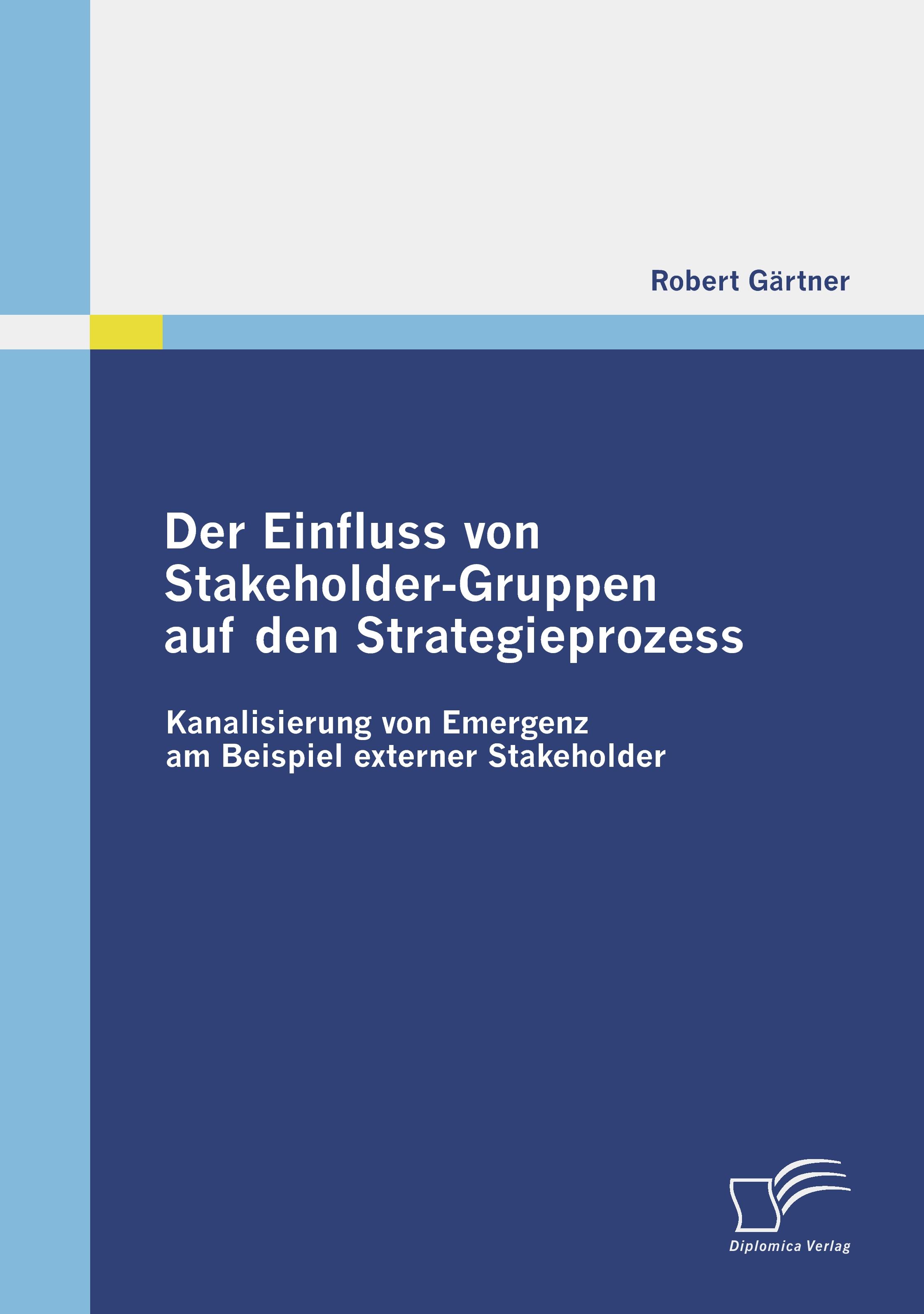 Vorderes Coverbild Der Einfluss von Stakeholder-Gruppen auf den Strategieprozess