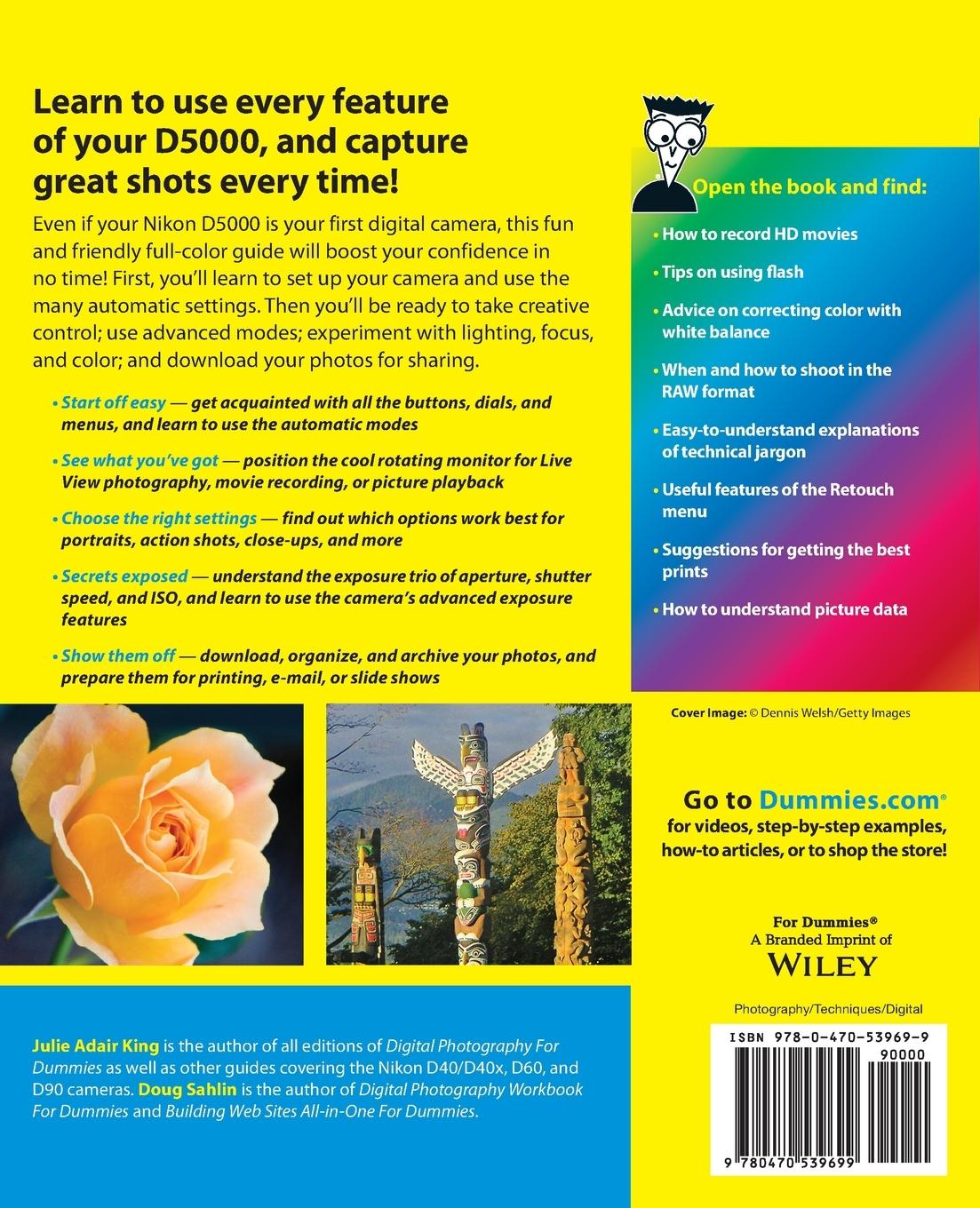 Rückseitencover Nikon D5000 For Dummies