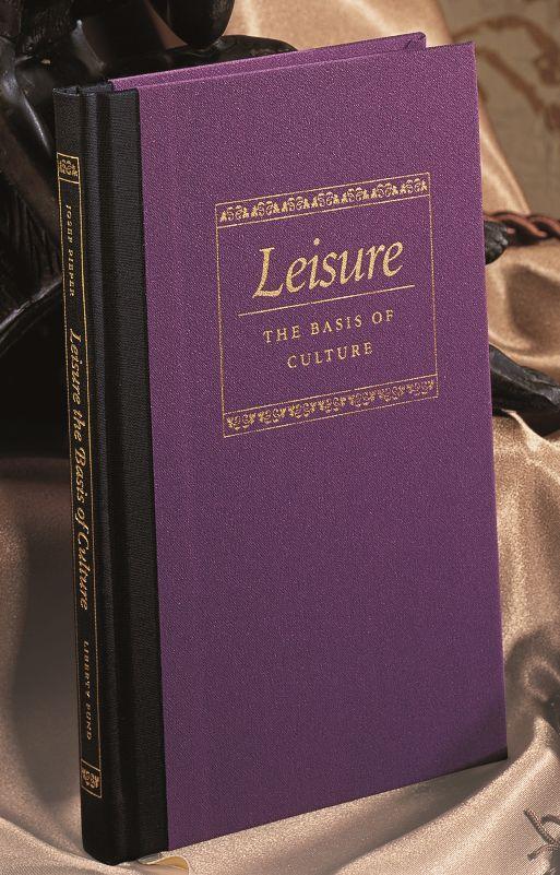 Vorderes Coverbild Leisure the Basis of Culture