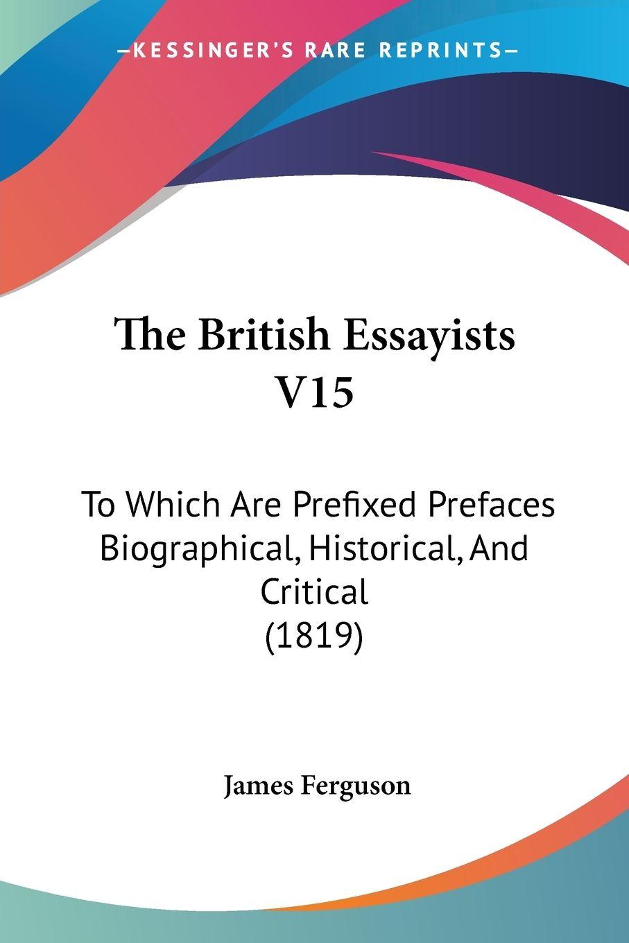 Vorderes Coverbild The British Essayists V15