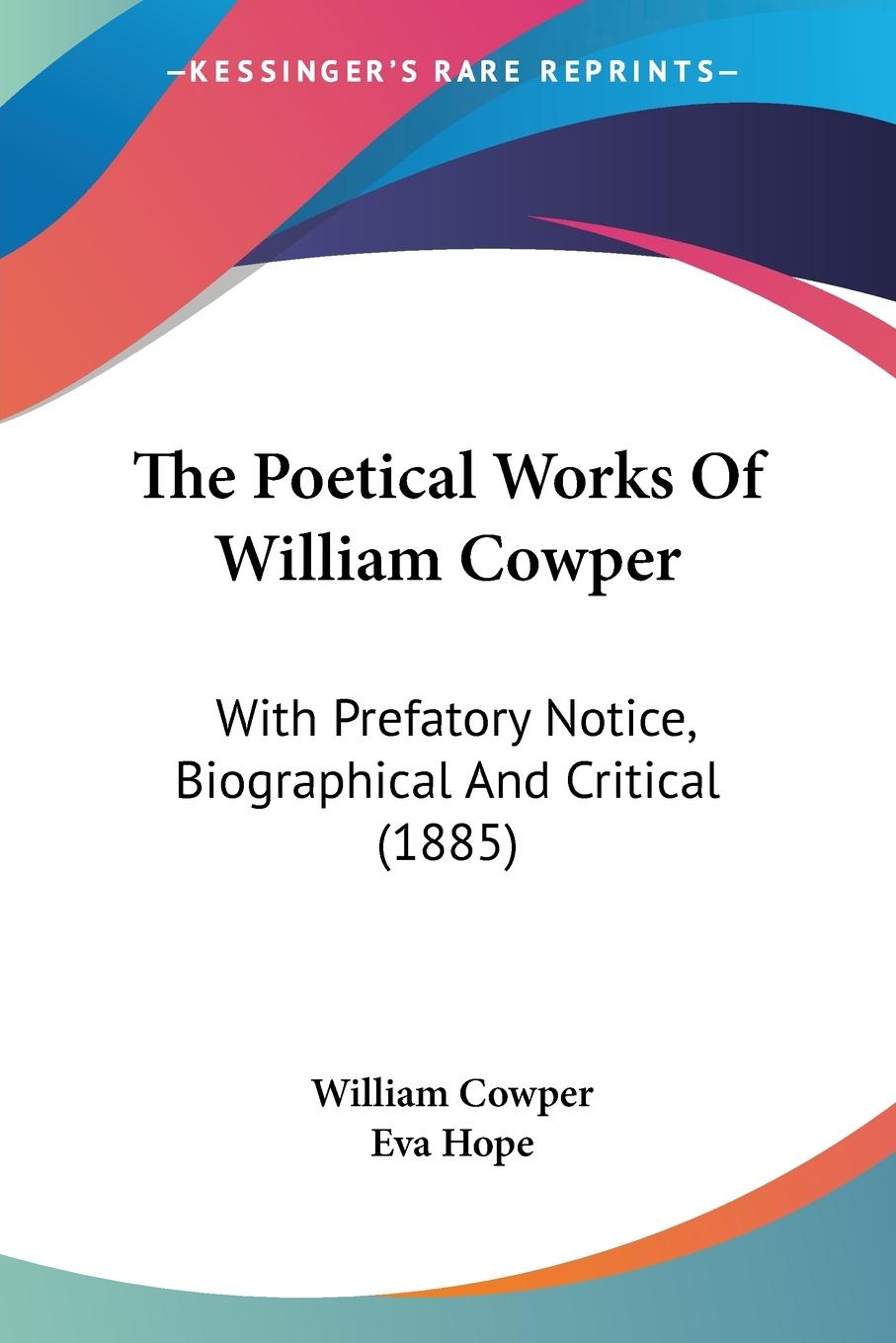 Vorderes Coverbild The Poetical Works Of William Cowper