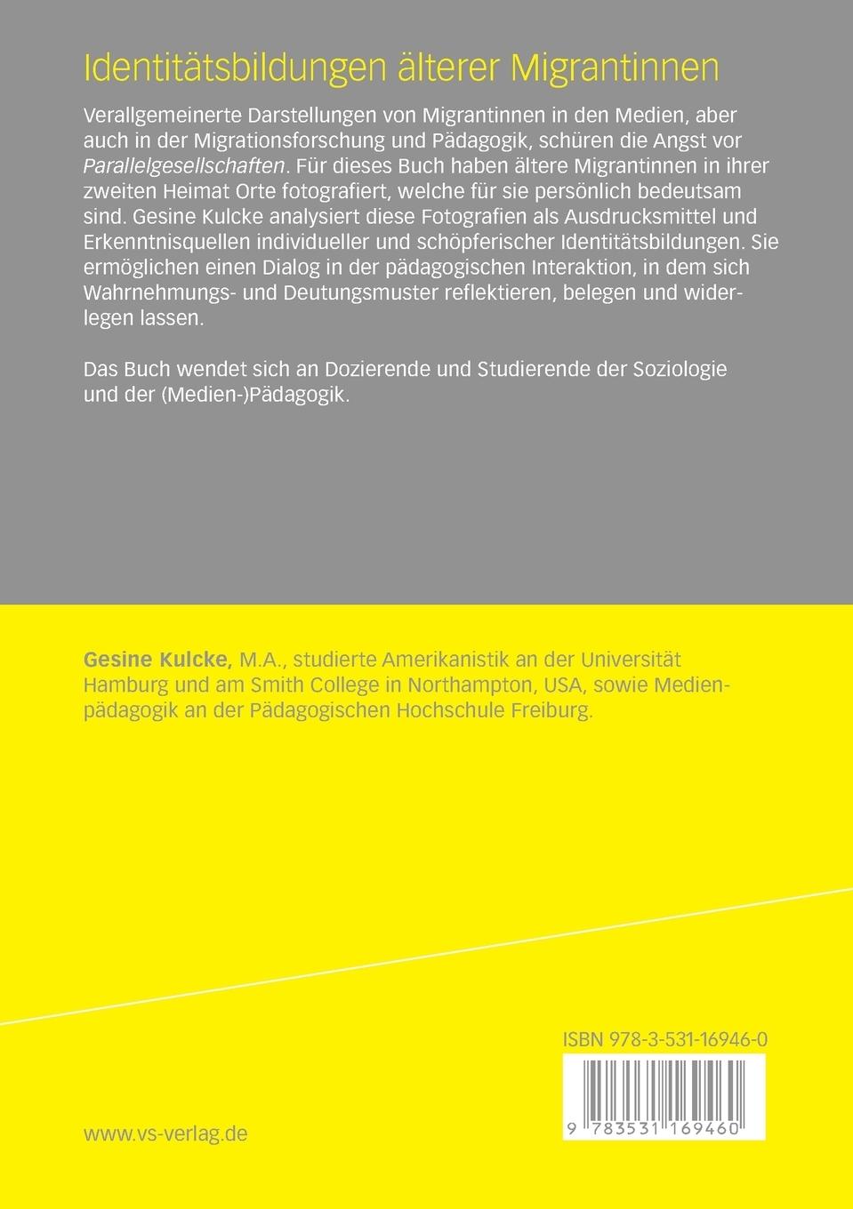 Rückseitencover Identitätsbildungen älterer Migrantinnen