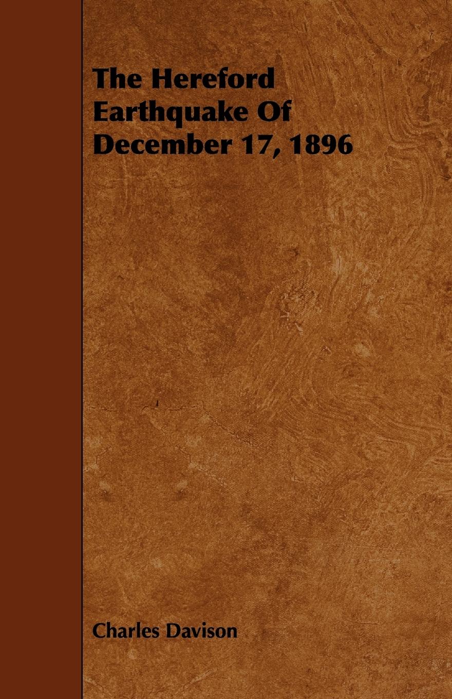 Vorderes Coverbild The Hereford Earthquake Of December 17, 1896