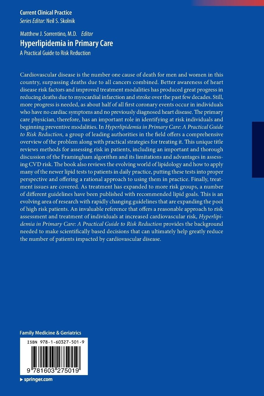 Rückseitencover Hyperlipidemia in Primary Care