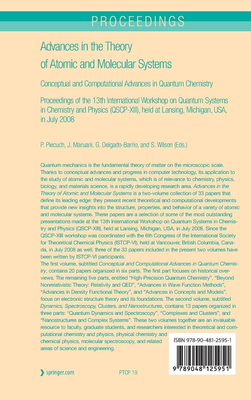 Rückseitencover Advances in the Theory of Atomic and Molecular Systems
