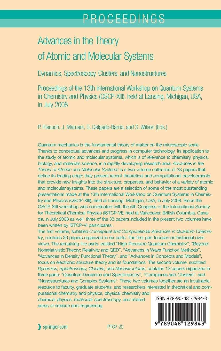 Rückseitencover Advances in the Theory of Atomic and Molecular Systems