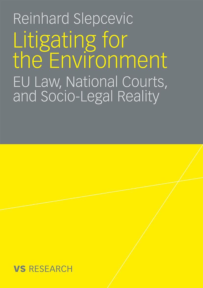 Vorderes Coverbild Litigating for the Environment