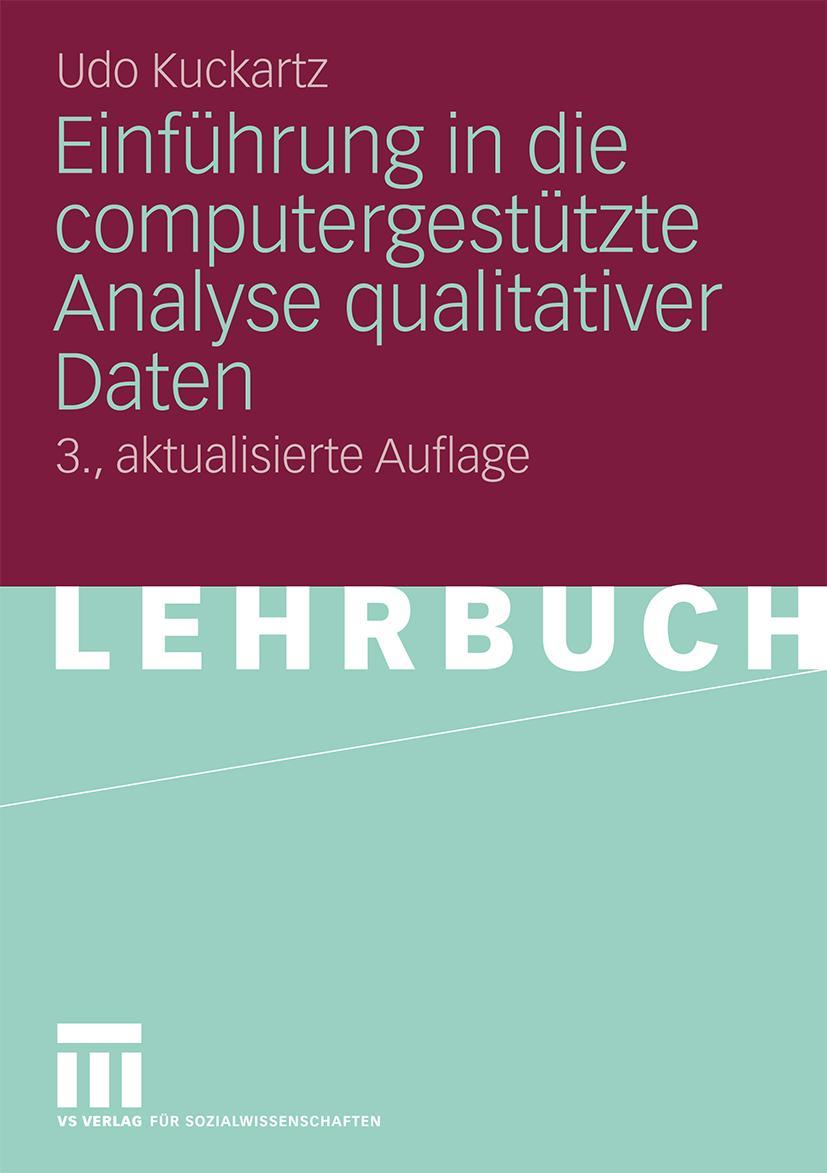 Vorderes Coverbild Einführung in die computergestützte Analyse qualitativer Daten