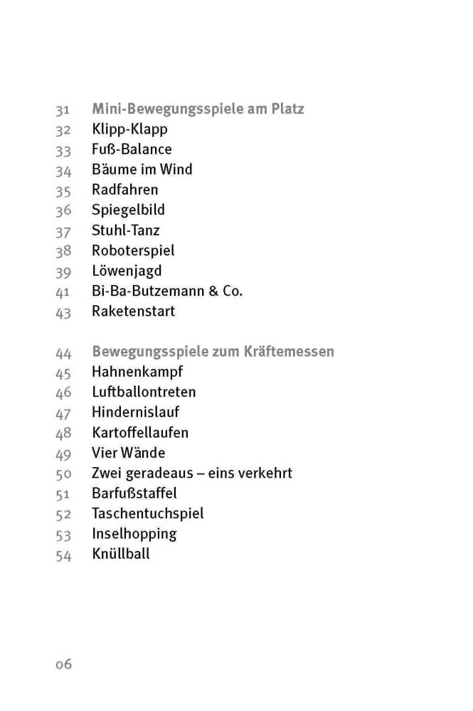 Beispielinhalt (Bild) Die 50 besten Bewegungsspiele
