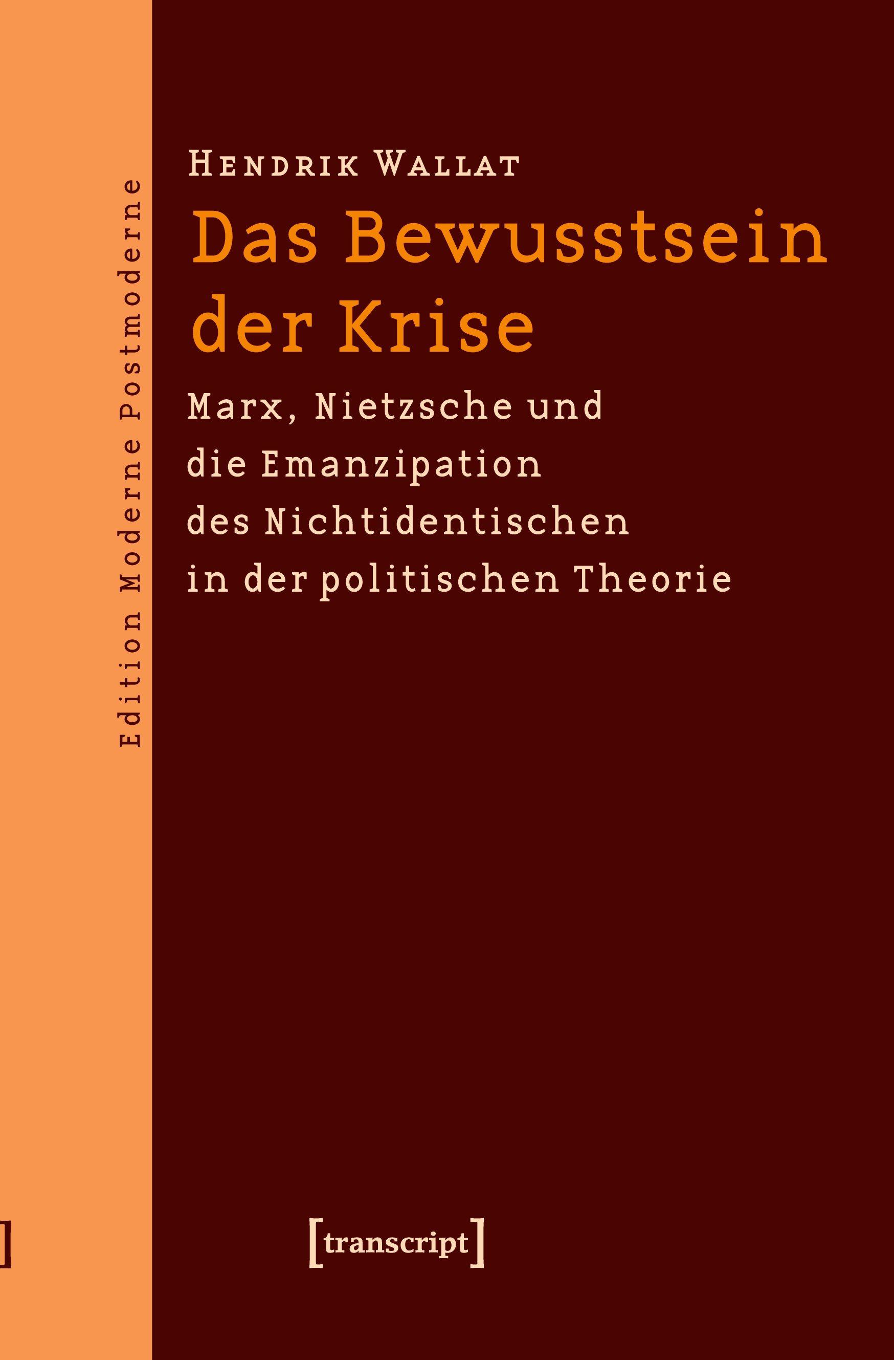 Vorderes Coverbild Das Bewusstsein der Krise