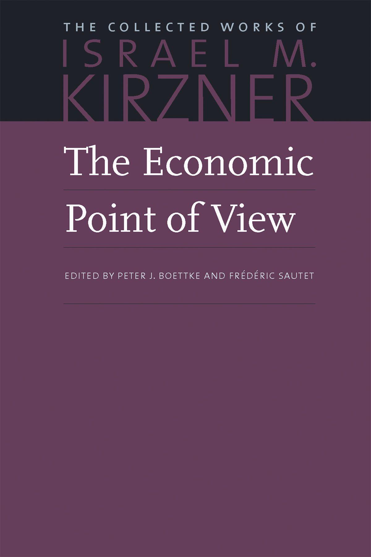 Vorderes Coverbild The Economic Point of View