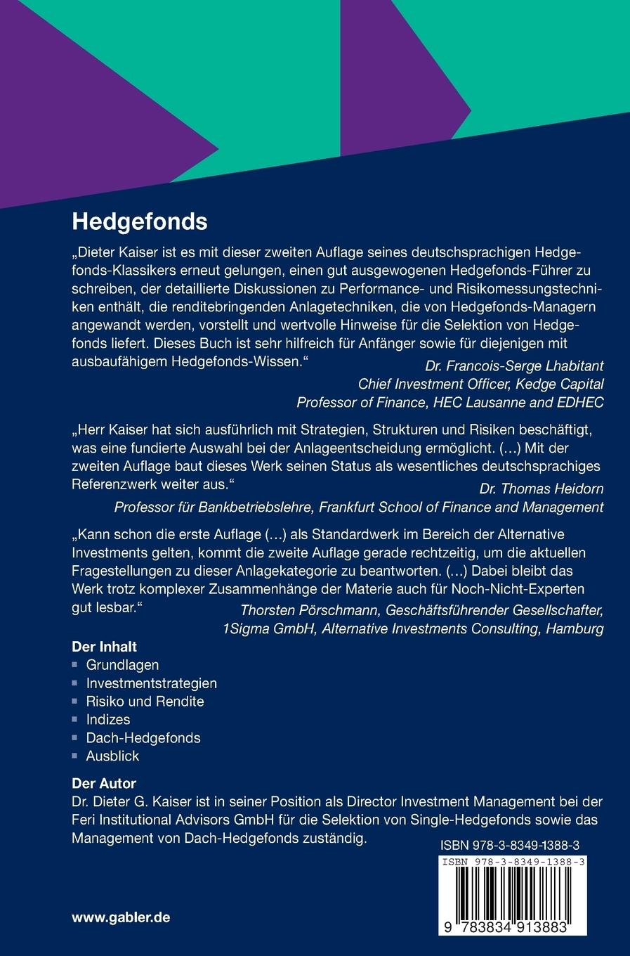 Rückseitencover Hedgefonds