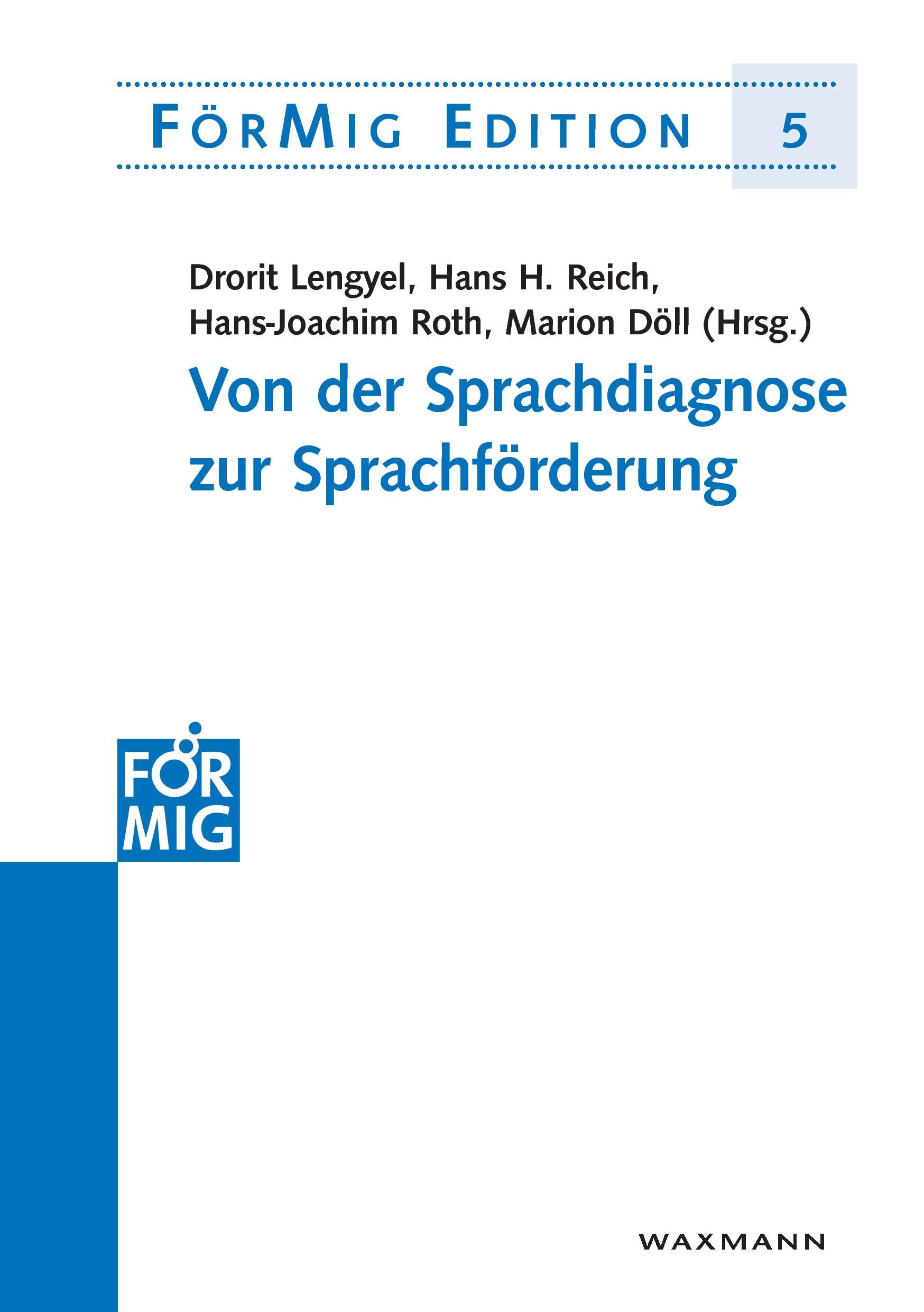 Vorderes Coverbild Von der Sprachdiagnose zur Sprachförderung
