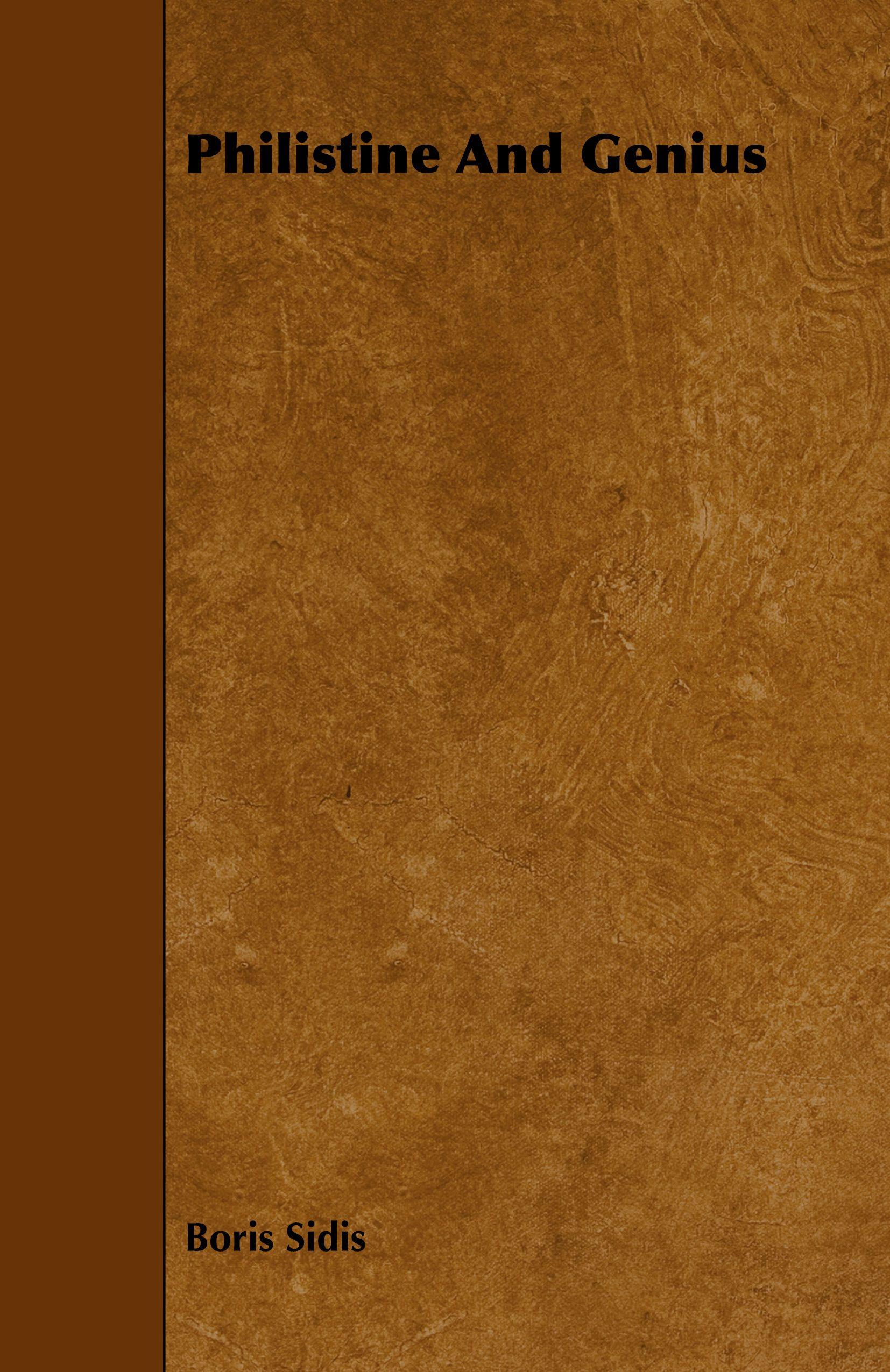 Vorderes Coverbild Philistine and Genius