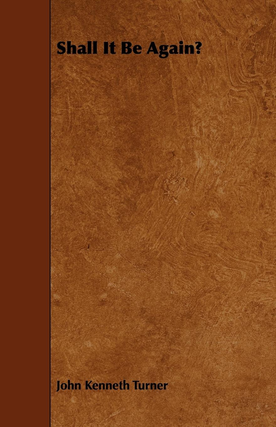 Vorderes Coverbild Shall It Be Again?