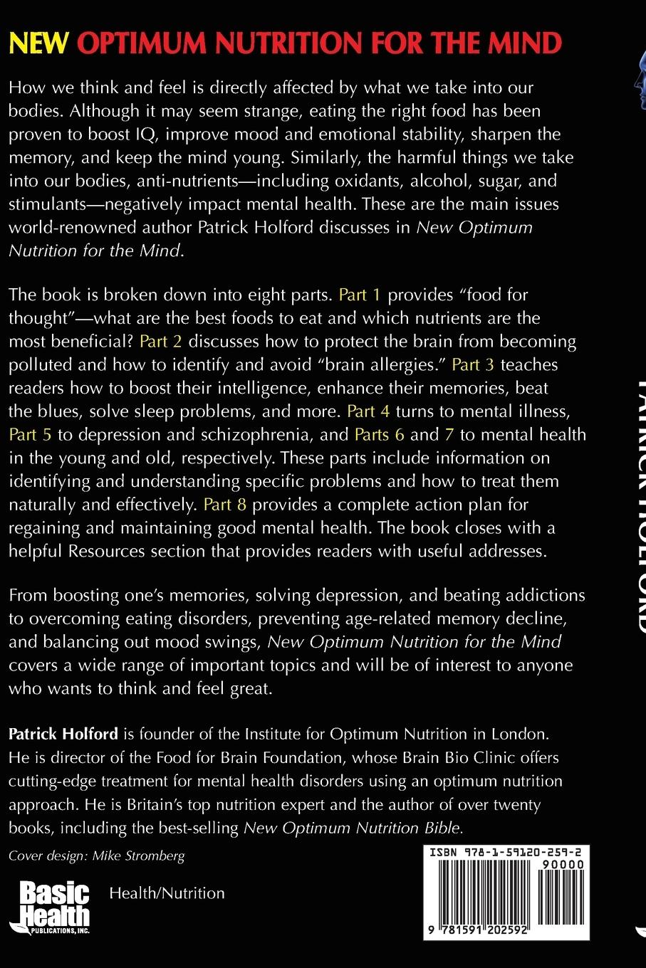 Rückseitencover New Optimum Nutrition for the Mind