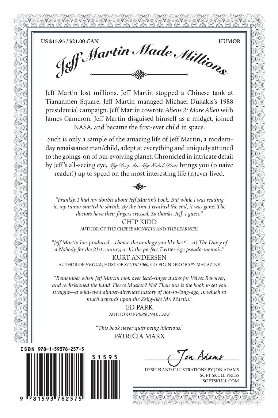 Rückseitencover My Dog Ate My Nobel Prize