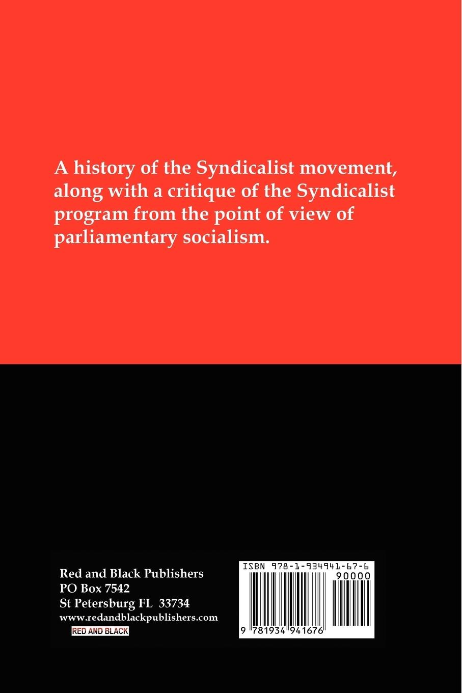 Rückseitencover Syndicalism, Industrial Unionism and Socialism