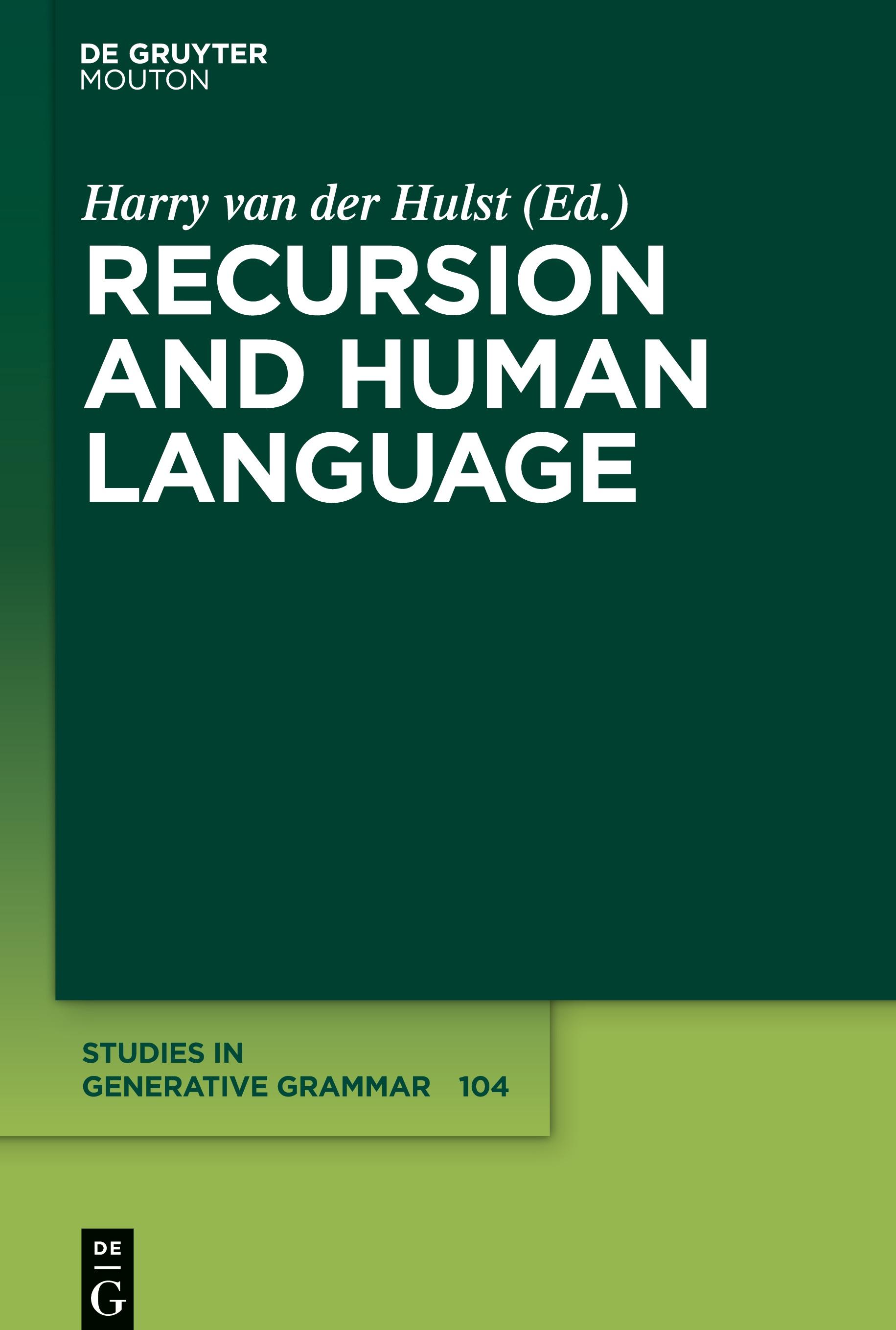 Vorderes Coverbild Recursion and Human Language