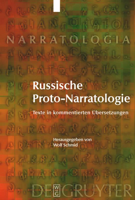 Vorderes Coverbild Russische Proto-Narratologie