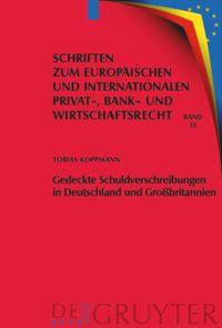 Vorderes Coverbild Gedeckte Schuldverschreibungen in Deutschland und Großbritannien