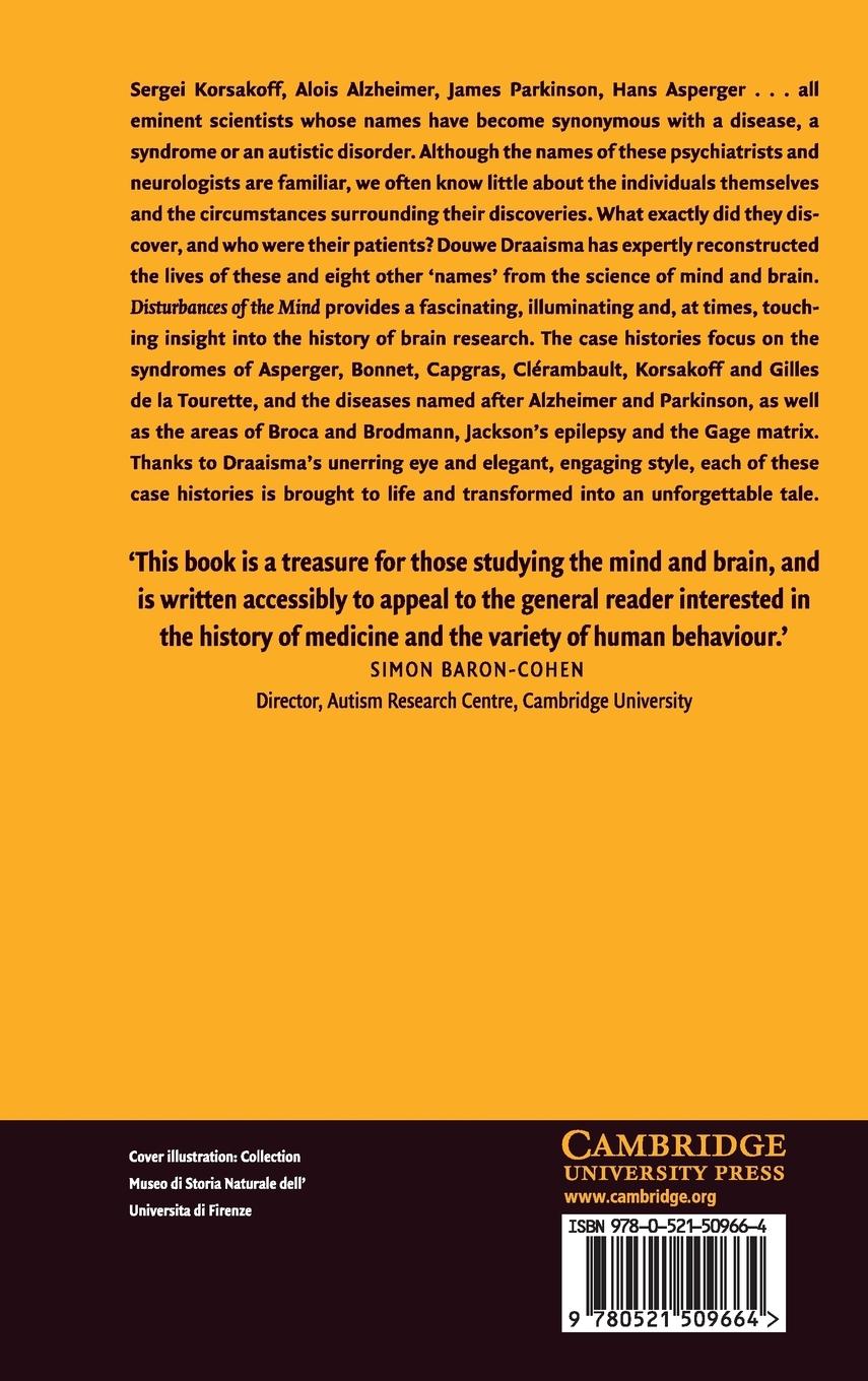 Rückseitencover Disturbances of the Mind