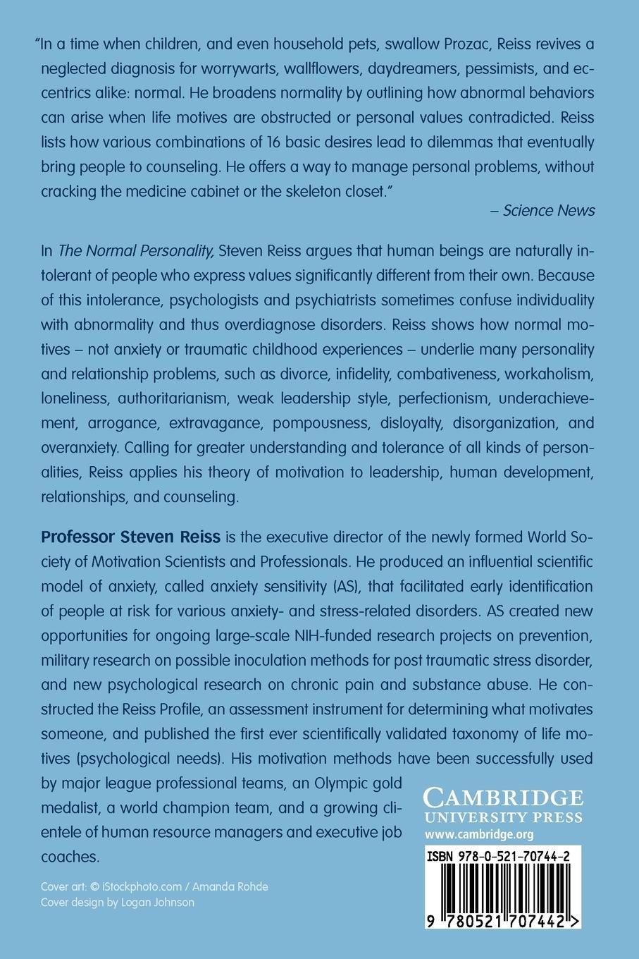 Rückseitencover The Normal Personality