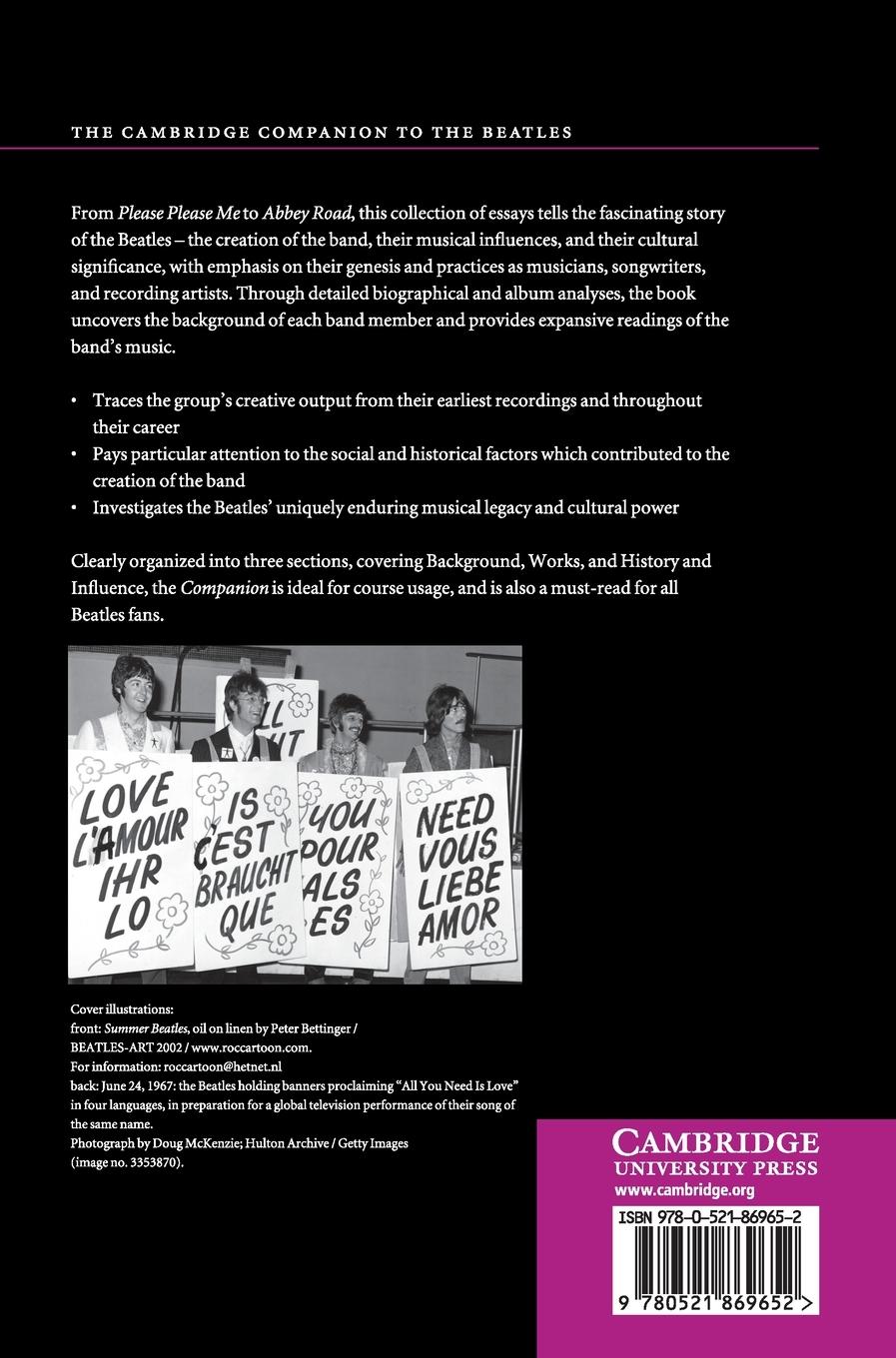 Rückseitencover The Cambridge Companion to the Beatles