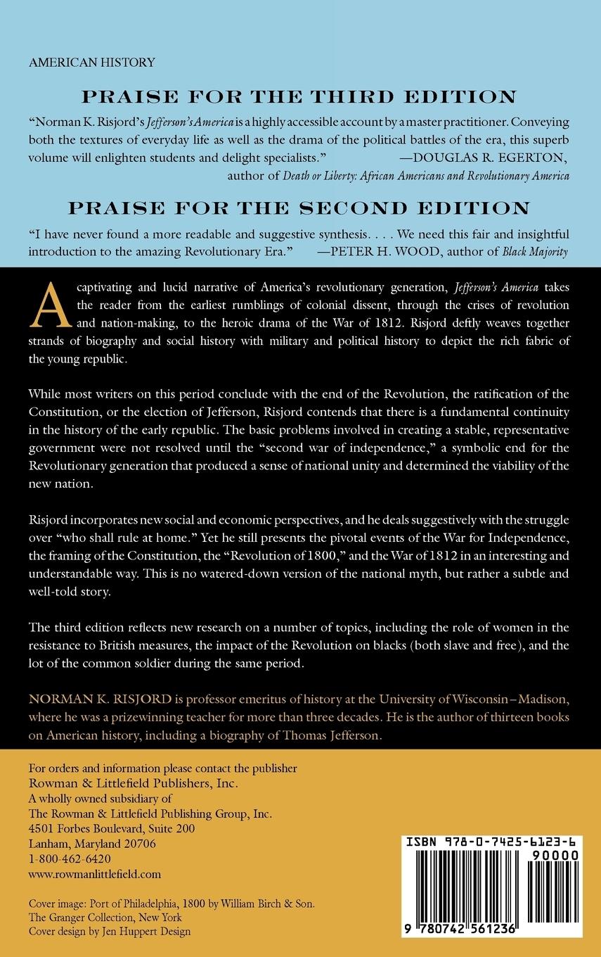 Rückseitencover Jefferson's America, 1760-1815
