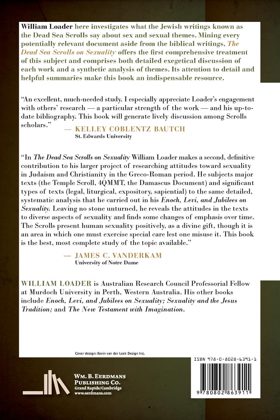 Rückseitencover The Dead Sea Scrolls on Sexuality