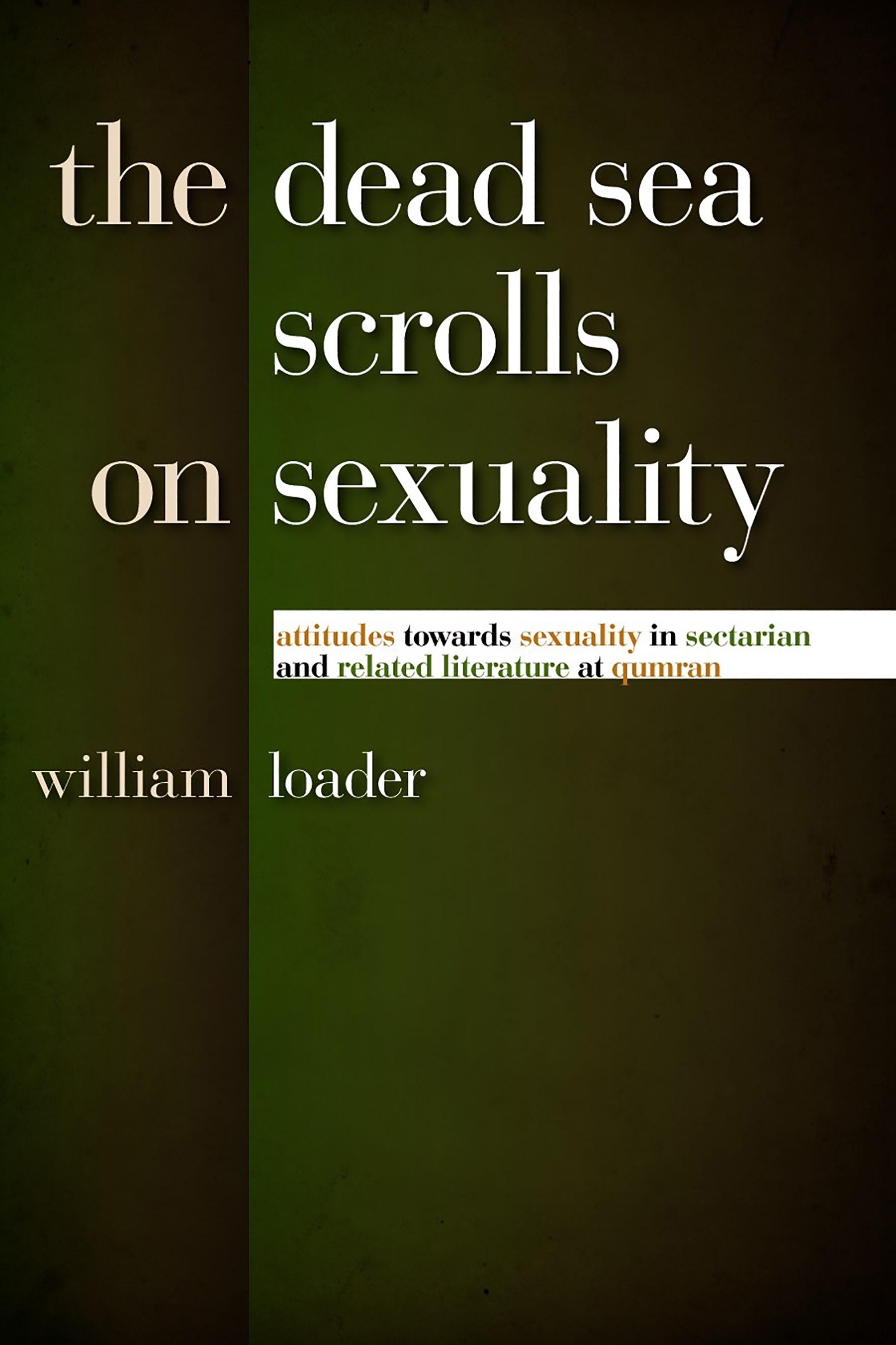 Vorderes Coverbild The Dead Sea Scrolls on Sexuality