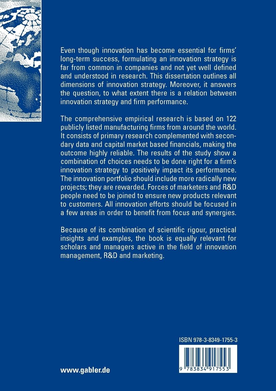 Rückseitencover Innovation Strategy and Firm Performance