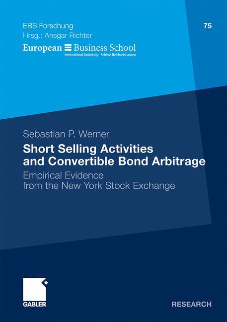 Vorderes Coverbild Short Selling Activities and Convertible Bond Arbitrage