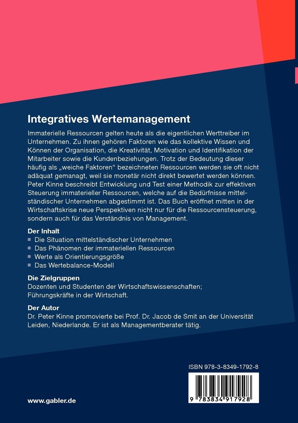 Rückseitencover Integratives Wertemanagement