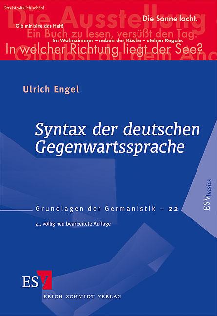 Vorderes Coverbild Syntax der deutschen Gegenwartssprache