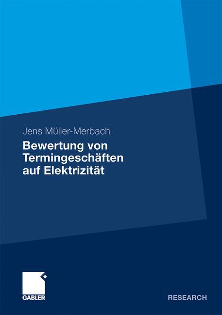 Vorderes Coverbild Bewertung von Termingeschäften auf Elektrizität